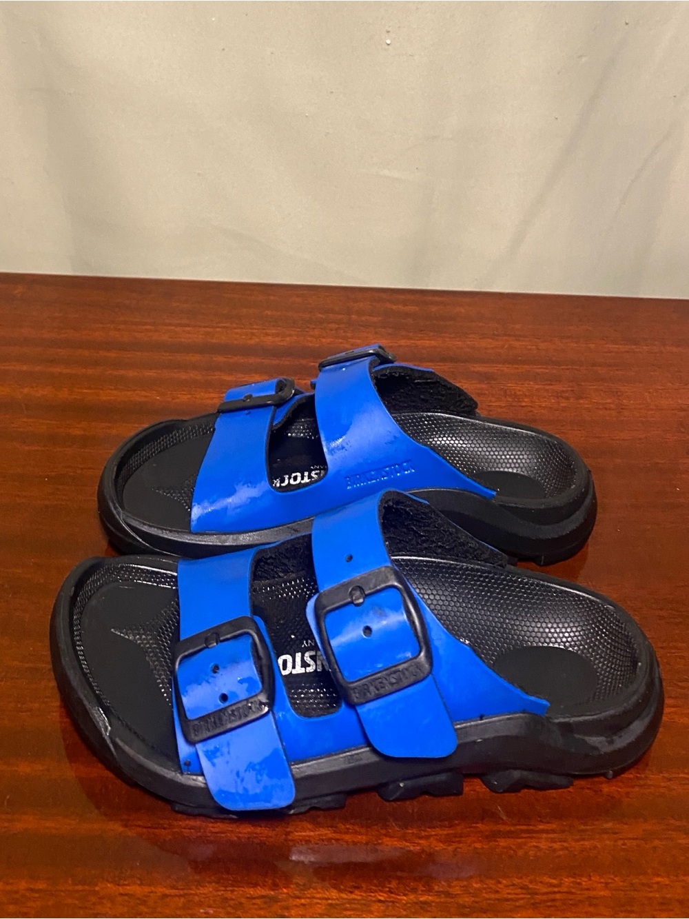 Birkenstock Mogami Birko-Flo Ultra Double Buckle  Sandals Blue size 27 /Us 9